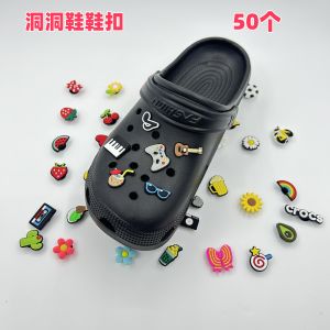 Crocs Hole Shoes Accessories DIY Carluo Chi Decorative Buckle Zhibi Star Accessories Removable Hole Shoes Shoe Ornament Accessories