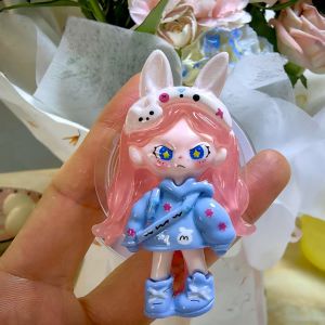 Noctilucent สาวการ์ตูนผู้ถือแม่เหล็กสําหรับ Magsafe Universal Smart Tok สําหรับ iPhone Grip Tok พับนิ้วมือซ็อกเก็ต