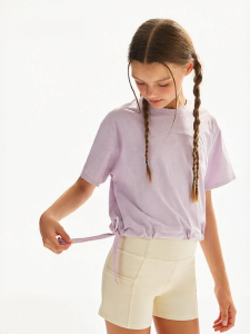 JOLLY BEAN | Drawstring Quick-Dry Cotton T-Shirt for Girls
