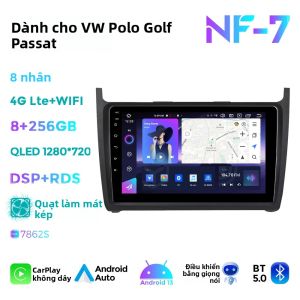 Đầu Phát Đa Phương Tiện Radio Xe Hơi Android 9 Định Vị GPS 8 Nhân Điều Khiển Bằng Giọng Nói AI Có WiFi Điều Khiển Từ Vô Lăng Dành Cho Xe VW Volkswagen POLO 5 2008-2020