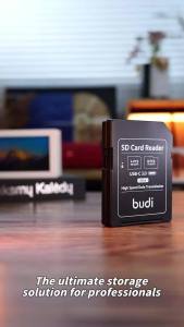 BUDI SD Memory Card Storage Case  Memory Card Reader Supports USB Type-C and USB Compatible