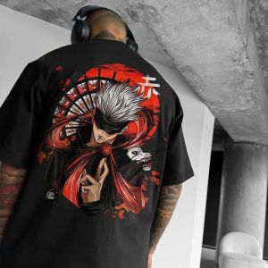 Anime Men Women Short Sleeve T Shirt Gojo Satoru Jujutsu Kaisen Graphic Tee Streetwear New Summer Trendy Casual Top Y2k Clothes