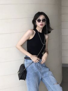 HUOLISI | Slimming Off-Shoulder Sleeveless Vest