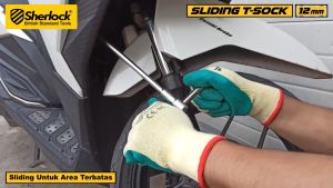 KUNCI T SOK 8 - 10 - 12 - 14 MM SHERLOCK KUNCI SOK T SOCK (Gagang SLIDE/GESER)