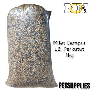 Milet Campur Sangrai 1kg milet pakan burung love bird perkit kenari dan pemakan biji-bijian lainya