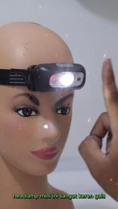 Headlamp Lampu Senter Cas Kepala LED High Quality Cahaya Super Terang-18044-1