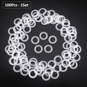 50/100/200/1000Pcs White Plastic Crochet Loop Rings 2cm Round O-Ring for DIY Hand-Knitting Bag Accessory and Crafting Supplies