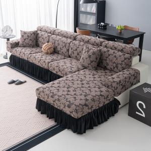 Elastic Three-Seater Sofa Cover Full Wrap Anti-Slip Cat Scratch Proof Spring Autumn Winter Universal Lazy Persons Couch Cover