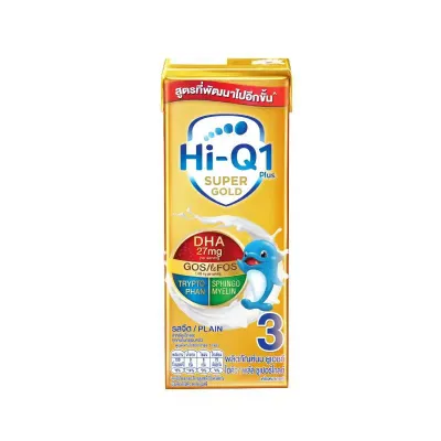 [Exp.11/2026] นมกล่อง UHT ยูเอชที Hi-Q ไฮคิว 180มล.สำหรับเด็ก1ขวบปีขึ้นไป