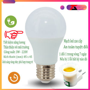Bóng đèn trong kính nước 3W ánh sáng vàng nhạc phù hợp làm đèn ngủ trang trí nhà cửa