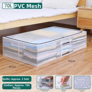 BOJIAJIAJU | Bedside Drawer-type Storage Box Transparent