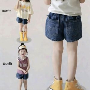 Summer Cute Cat Design Girls Shorts