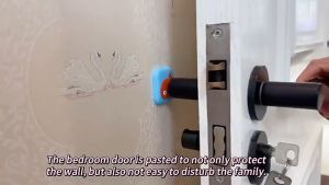 Silicone Cartoon Wall Door Handle Protector Rubber Bumper Door Stopper Pads Anti-Collision Guard Penahan Pintu 防撞垫