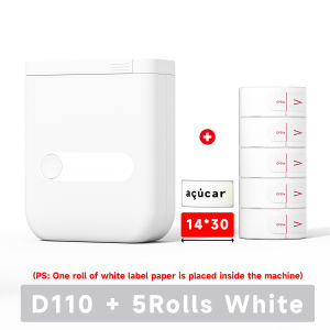 ORICO | ORICO D110 Portable Mini Thermal Label Printer 203dpi Inkless Pocket Bluetooth Adhesive Sticker Label Maker For Home Office Use