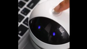 USB Rechargeable Mini Robot Vacuum Cleaner - Cordless Dust Sweeper and Collector for Keyboards and Desks