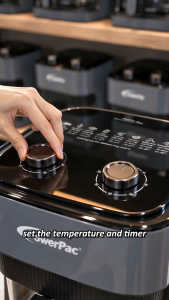 PowerPac Air Fryer 4.8L with Tempered Glass Basket (PPAF345)