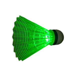 Glowing Nighttime Nylon Badminton Shuttlecock with Light Windproof Hard Plastic Head Fluorescent Flashing Plastic Night Light