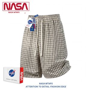 NASA WTAPS | Japanese Style Blue Check Casual Short Pants
