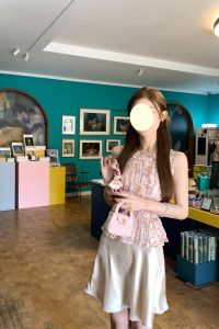 Váy Ngắn Chữ a Ren Lụa Cắt Chéo Nabi Mùa Hè Cho Nữ Váy Midi Cạp Cao Đa Năng Váy Công Sở Màu Trơn