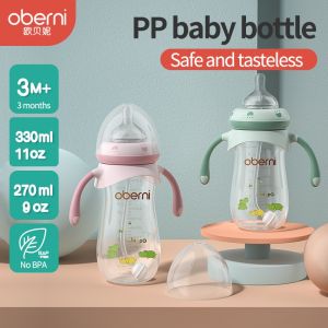 Oberni Dot Bayi Botol SuSu Botol Minum Anak sedotan 270ml 330ml Wide Neck Bpa Free 12bulan+ ke atas