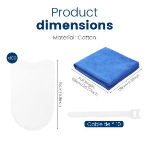 100Pcs Faucet Filter Cotton Anti-splash Removes Sand Filters With Cable Tie Water Purification Socks For Tap Water Rust Removal