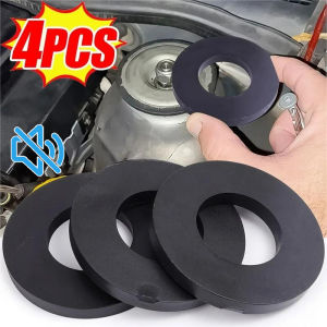 4Pcs Car Silencer Pad Shock Absorber Gasket Rubber Ring Bushing Damper Universal Car Bump Front Strut Tower Mount Suspension Shock-Absorbing Bearing Washer