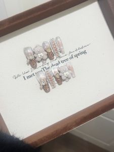 เล็บประดับผีเสื้อลายเสือดาวสุดน่ารักพร้อมแป้งเพิ่มสีผิว เล็บประดับผีเสื้อสำหรับแต่งตั้งและสวมใส่