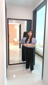 Mirror with wooden Frame 3ft X 6ft