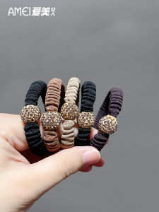 ยางยืดหางม้าประดับเพชรน้ำ ยางยืดหางม้าแบบยืดหยุ่นสูง ยางยืดหางม้าสำหรับผู้ใหญ่ ยางยืดหางม้าแบบเรียบง่ายและทันสมัย