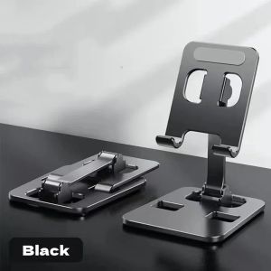Aluminum Alloy Phone Tablet Holder Universal for iPad Adjustable Flexible Folding Lazy Desktop Live Mobile Phone Stand Mount