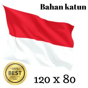 bendera merah putih ukuran 120x80 bahan katun || cocok untuk pemasangan depan rumah