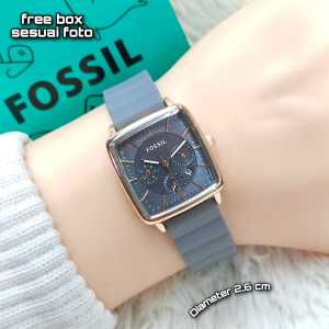 Jam Tangan Fashion Wanita Tali Karet Tanggal Aktif