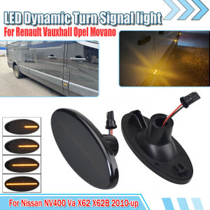 Malcayang | Dynamic Turn Signal Light For Renault Master MK3 Vauxhall Opel Movano MK2 Nissan NV400 Va X62 X62B LED Side Marker Lamps