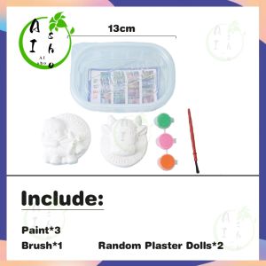 【Ready Stock】1PCS-Cartoon Plaster figure Painting set