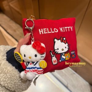 Kawaii Cartoon Hello Kitty Girl Tampon Sanitary Napkin Storage Bag Cute Mini Cosmetics Coin Purse Bag Women Gifts
