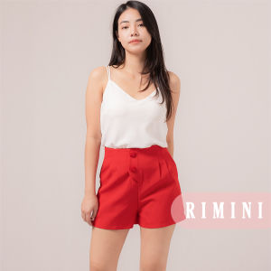RIMINI - Bawahan Cewek Celana Pendek Cheongsam Mini Kekinian Xs-Xl - Vinia Button Short - 85845