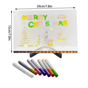 Light Up Dry Erase Board LED Letter Message Board  Acrylic Drawing Board for Office School Home