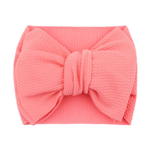 New Creative Soft Childrens Headband Cute Solid Color Bow Baby Hair Accessory Multi-Color Toddler Headwear