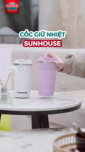 Cốc Giữ Nhiệt Sunhouse Snaρpy 500ml (KS-TU500) - Lõi Inox 304 Cao Cấp Cấu Tạo 2 Lớp Giữ Nhiệt Tốt