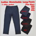 【 READY STOCK 1906,1978 】Ladies stretchable Long Pants ( Plus Size) 女生弹力长裤 Seluar panjang Perempuan. 