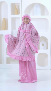 Melika - Mukena Anak 2in1 Rayon Premium Ciara (Free Sejadah)