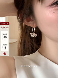 Minimalist Silver Beaded Ball Hoops Earrings Suzyacc Kr Korean Style Fashion Jewelry Womens Earrings out New Model