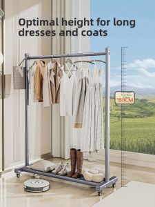 BINTAI | Moveable Coarse Household Clothes Rack