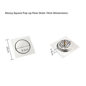 NAIFUNA | Odor-Preventing Drain Floor General Use Anti-Odor Push-Button