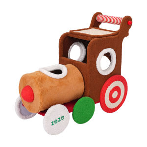 ZeZe| Christmas Reindeer Train Cat Climbing Frame & Scratching Toy zeze