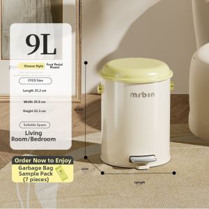 MR.Bin | Narrow Aesthetic Luxury Pedal Toilet Trash Bin