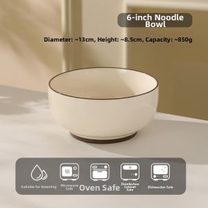 Yomerto | Large Ceramic Soup Bowl Microwave Safe