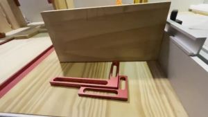 Aluminum Alloy Carpenter Square 90° Woodworking Right‑Angle Calibrator Height Measuring Ruler for Carpentry DIY