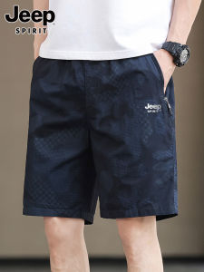 กางเกงขาสั้นลายพรางผ้าฝ้ายแท้บางสำหรับผู้ชายในช่วงฤดูร้อน กางเกงขายาวทรงหลวมสไตล์อเมริกันย้อนยุค กางเกงขายาวทรงทำงาน 5 จุด ทรงหลวม สไตล์ย้อนยุค