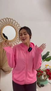 MARTRICH -Jaket Olahraga Mesh Hoodie Wanita UV Protection AIRism Anti Sinar Matahari / LariFitnes